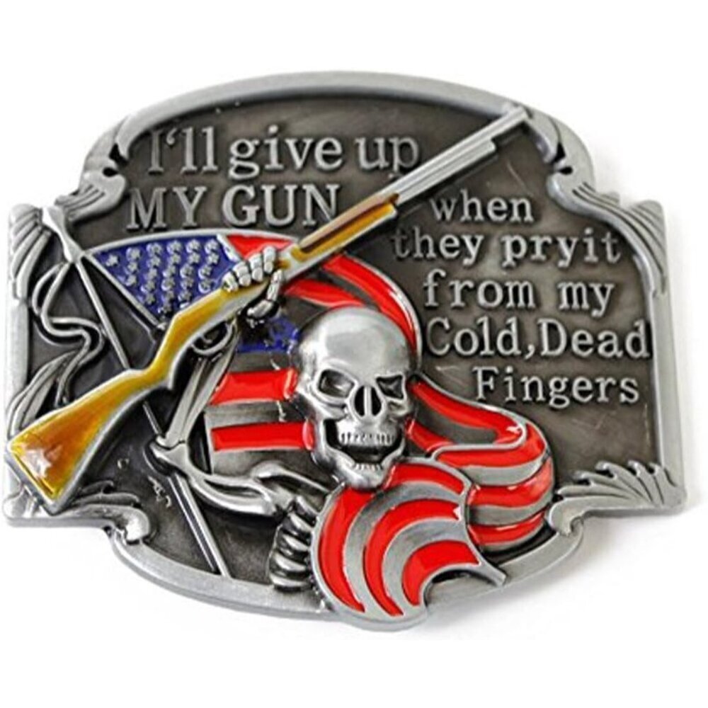 ❤️ Gun Hold  Vintage Style American Cowboy Fashion Western Belt Buckles For Men